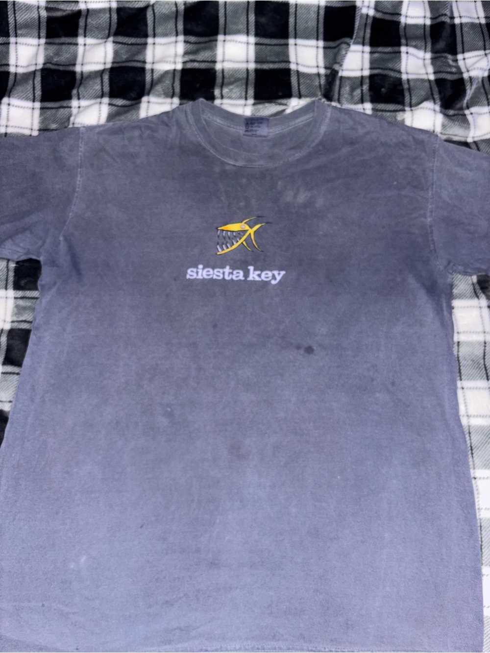 Comfort Colors Faded Slate Gray Crewneck Tee